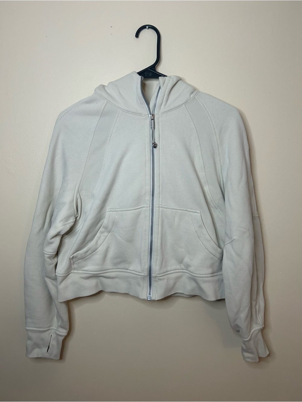 lululemon athletica Cream Full-Zip Hooded Jacket